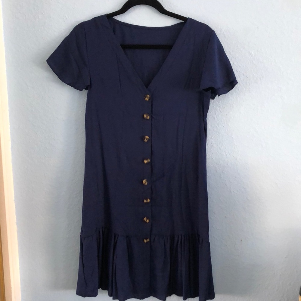 Blue Babydoll Dress